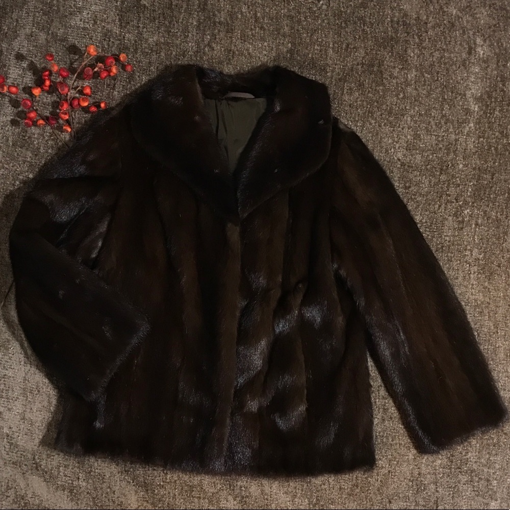 Vintage authentic mink fur coat by Keska